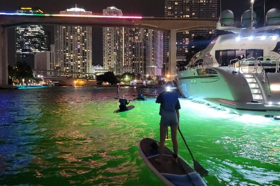 Miami: City Lights SUP or Kayak Night Tour - The two-hour route and what you will see
