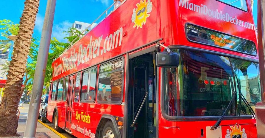 Miami: Double-Decker Bus Tour with Optional Boat Cruise - Key points to know before booking