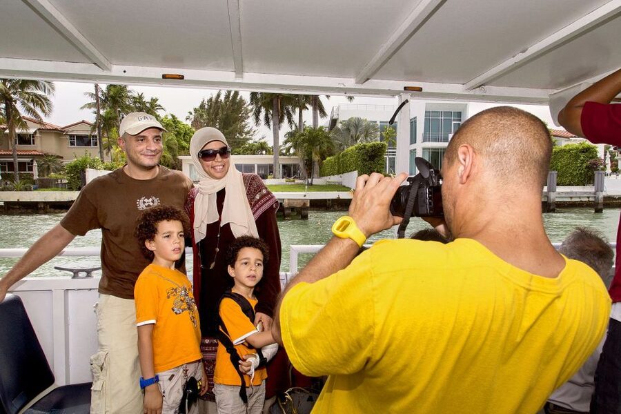 Miami: Duck Tour of Miami and South Beach - The splash into Biscayne Bay