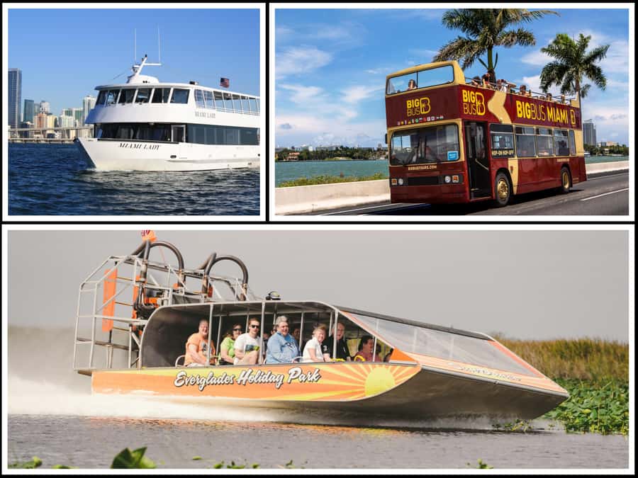 Miami: Everglades Experience, Bay Cruise & Open-Top Bus Tour - The Everglades transfer and airboat ride