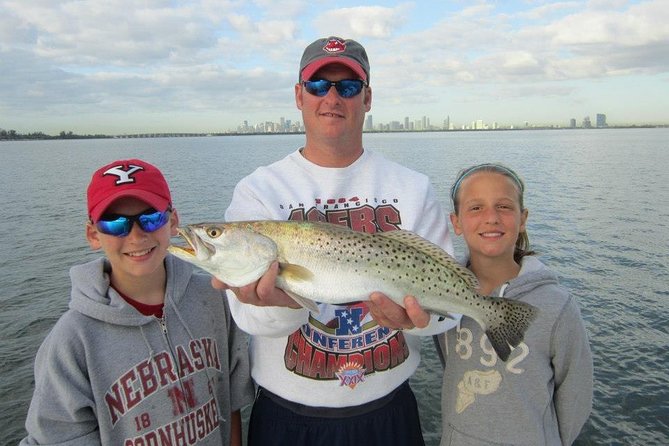 Miami Inshore Fishing Charters on Biscayne Bay - Port of Miami and the city views