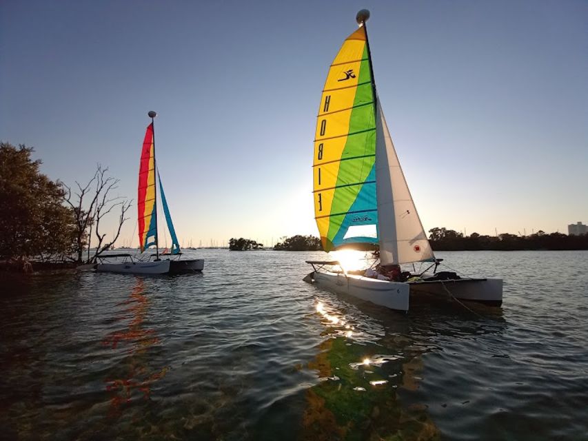 Miami: Intimate Sailing in Biscayne Bay w/ Food and Drinks - The swim and snorkel stop