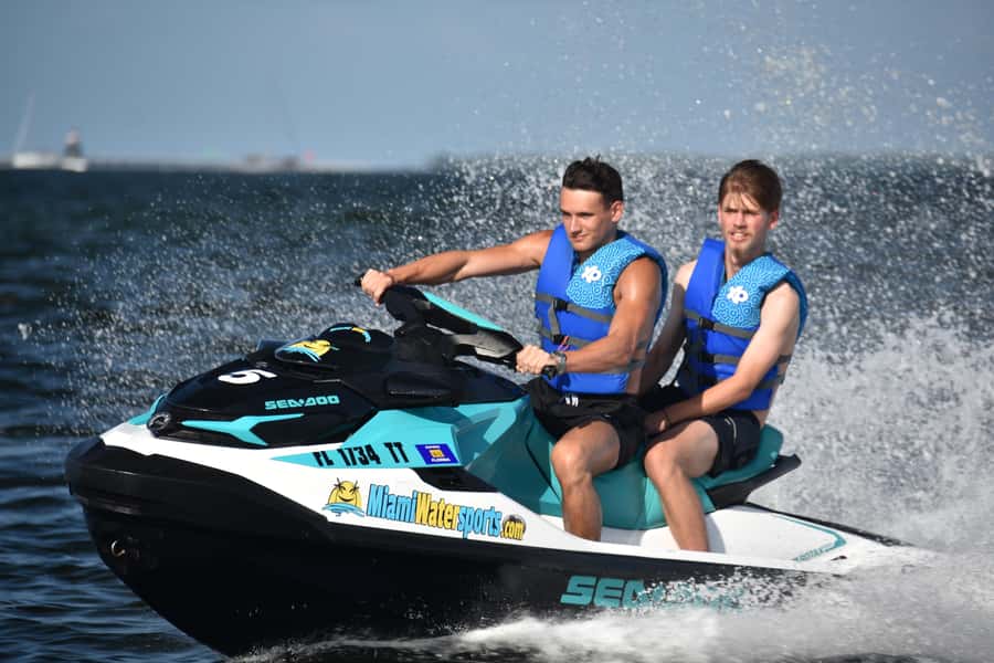 Miami: Jet Ski and SpeedBoat - Getting ready for the Sea-Doo ride