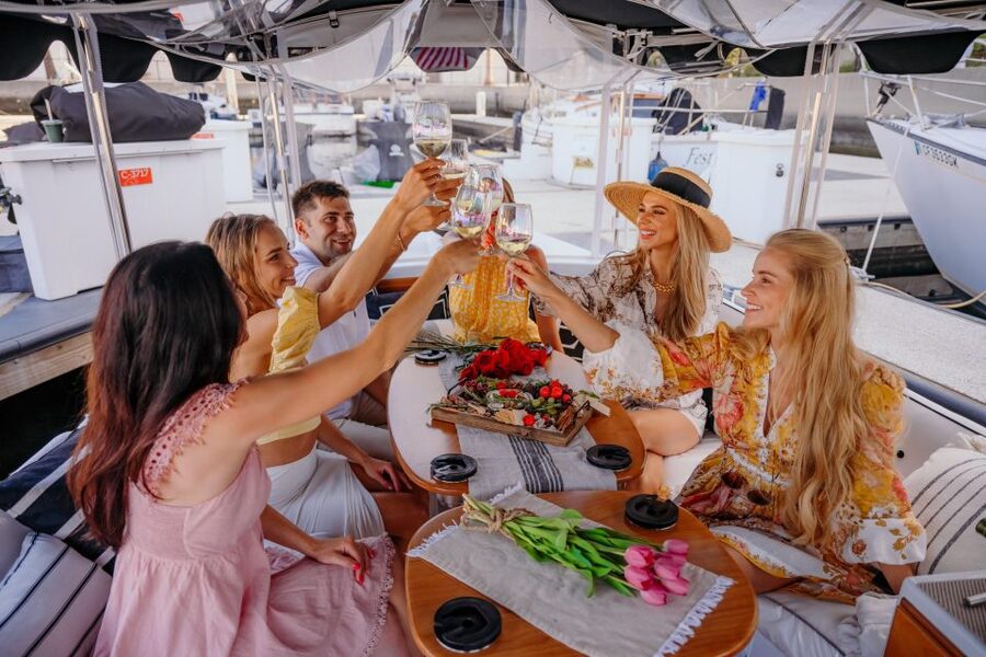 Miami: Luxury E-Boat Cruise with Wine and Charcuterie Board - A Quiet Way to See Downtown Miami