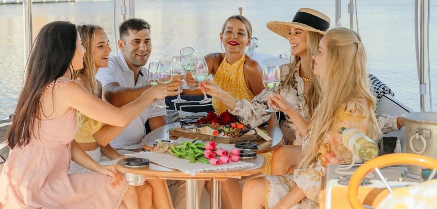 Miami: Luxury E-Boat Cruise with Wine and Charcuterie Board - Wine, Cheese, and a Simple Floating Picnic