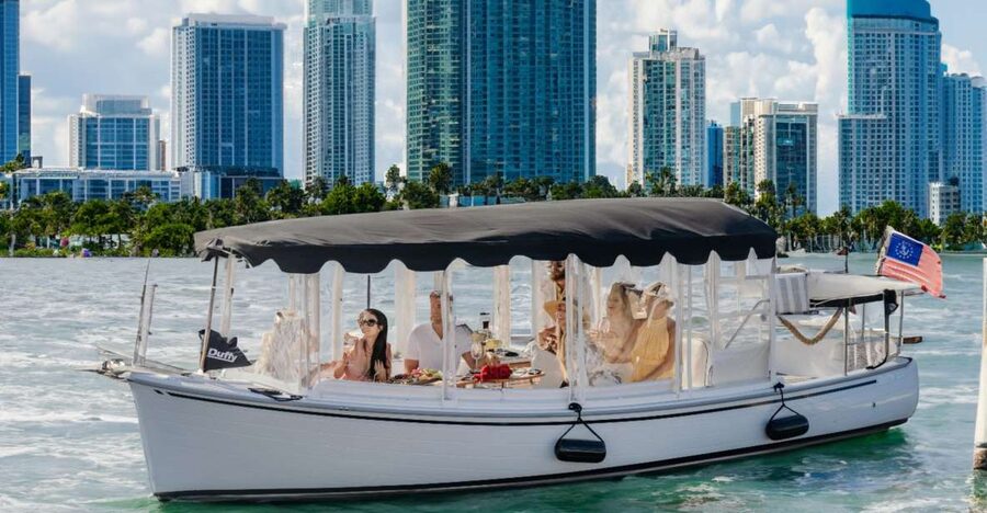 Miami: Luxury E-Boat Cruise with Wine and Charcuterie Board - What the Electric Duffy Boat Adds