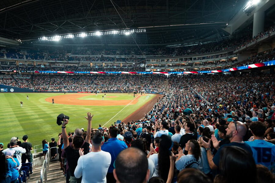 Miami Marlins Baseball Game Ticket at LoanDepot Park - Hot dogs, popcorn, and the cashless setup