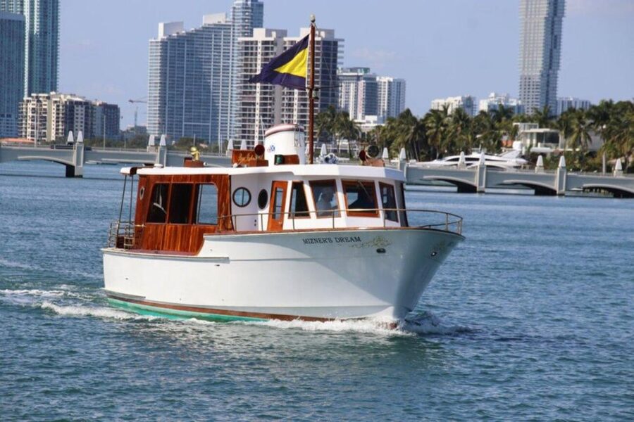 Miami: Miami Skyline Vintage Yacht Cruise, - Carl Fisher and the making of the island city