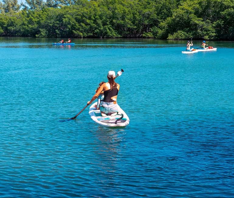 Miami: Paddle Board or Kayak Rental - PADL Beach Club - Moving through tranquil Lamar Lake