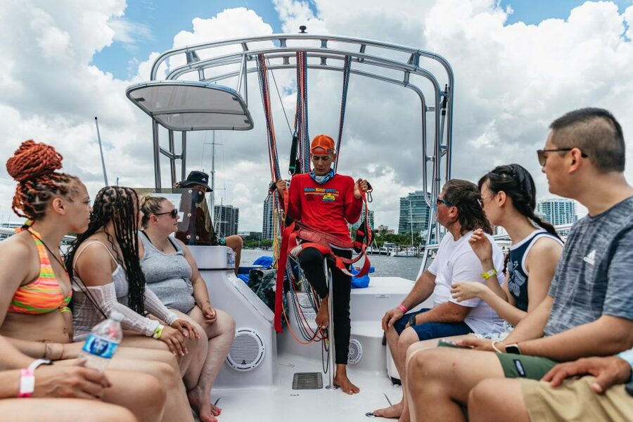 Miami: Parasailing Experience in Biscayne Bay - Taking off from Dinner Key Marina