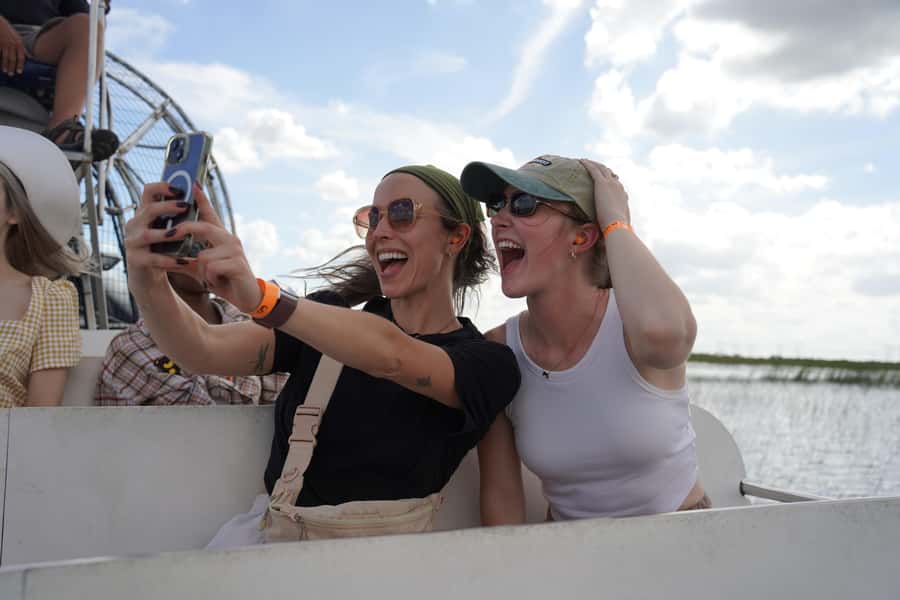 Miami Premium Everglades Driving Tour with Airboat Ride - The airboat ride across the sawgrass