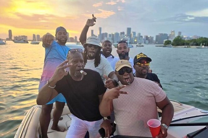 Miami Private Boat Rental with Champagne, Sandbars & Floating Mat - The sandbar stop and floating mat