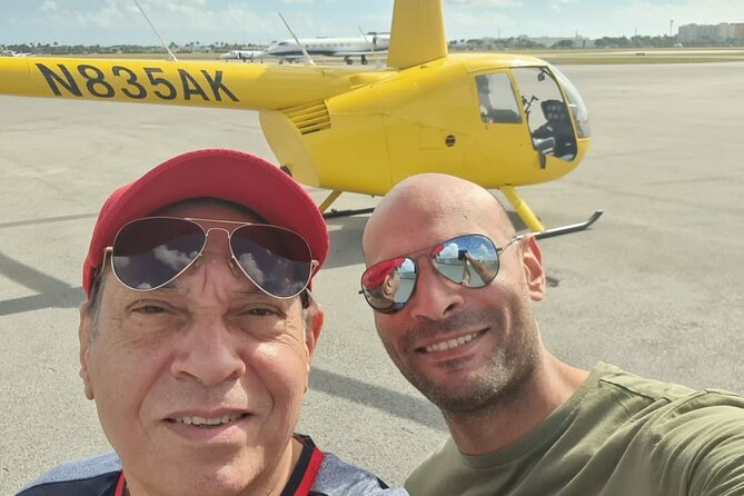Miami Sightseeing Helicopter Tour Ride things to do Miami Beach - The Hard Rock Guitar Hotel after dark