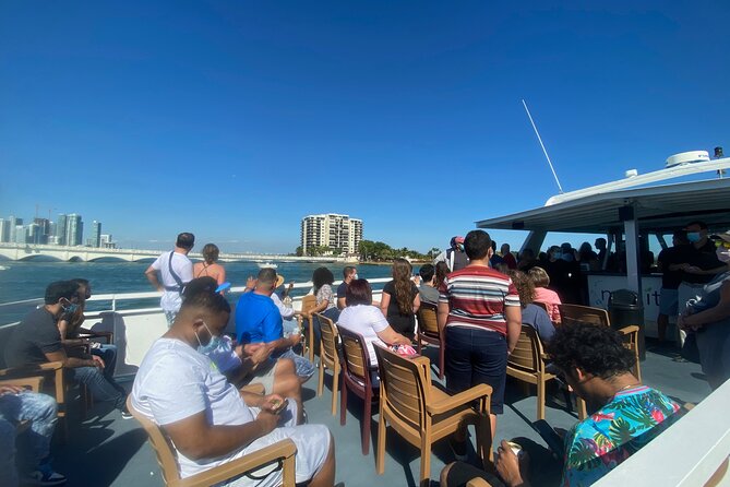 Miami Skyline 75 Min Cruise Tour Biscayne Bay Millionaire Homes - What the two-level boat is really like