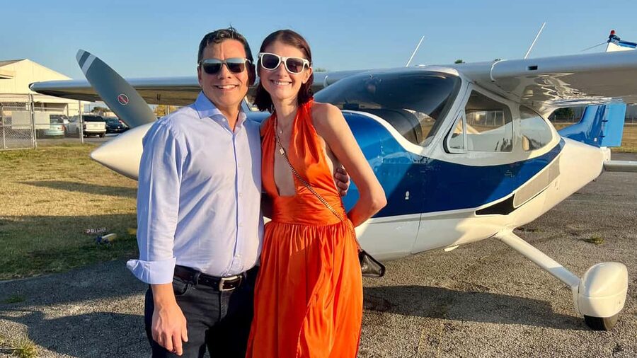 Miami & South Beach: 35-Minute Private Luxury Airplane Tour - Crossing Biscayne Bay toward Key Biscayne