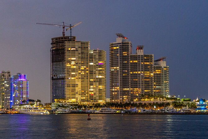 Miami Sunset and City Lights Cocktail Cruise - From the Miami Heat arena to the bay
