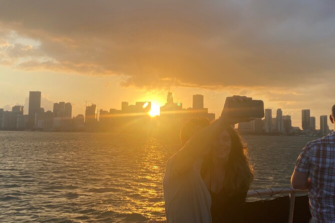 Miami Sunset Biscayne Bay and South Beach Cruise - Under the causeway toward South Beach