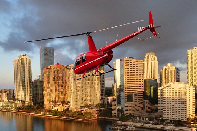 Miami Sunset Private Helicopter Tour - Key Biscayne, Fisher Island, and Miami Beach from above