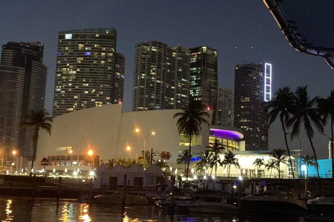 Miami Twilight Skyline Cruise - South Beach lights from the water