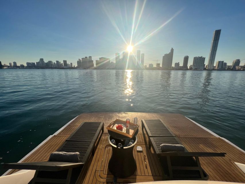 Miami Yacht Rental with Jetski, paddleboards, Inflatables - Music, cabins, and the feel of the yacht