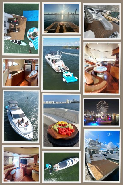 Miami Yacht Rental with Jetski, paddleboards, Inflatables - What the $1,500 group price really means