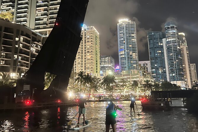Night on Paddleboard Under the Lights Experience in Fort Lauderdale - New River: your first stretch on the water