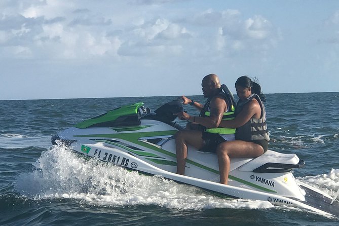 Oceanfront Jet Ski Rental Pompano Beach Florida Lighthouse View - Getting comfortable on your jet ski