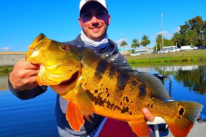 Peacock Bass Fishing Trip in Boynton Beach - What the 21-foot boat means for your day