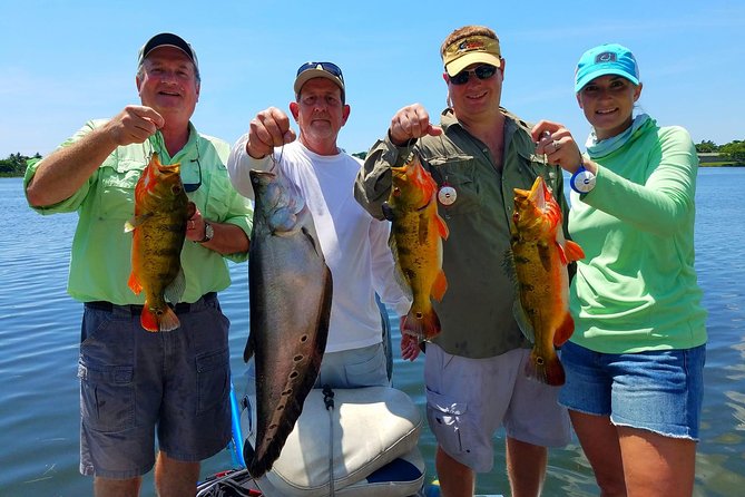 Peacock Bass Fishing Trip near West Palm Beach - Fishing for peacock bass on the Lake Osborne Chain