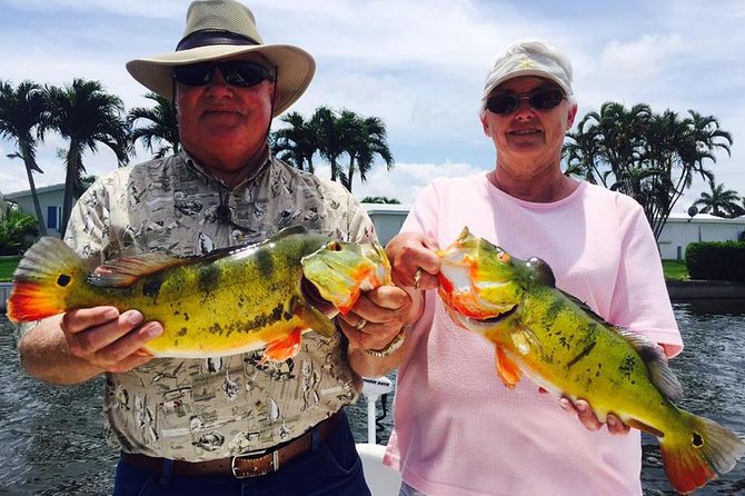 Peacock Bass Fishing Trips Near Key Largo - A private boat changes the pace