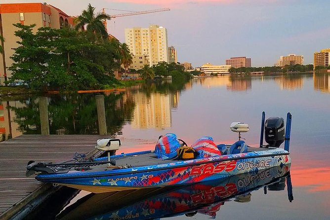 Peacock Bass Fishing Trips Near Miami Florida - At the dock and on the water