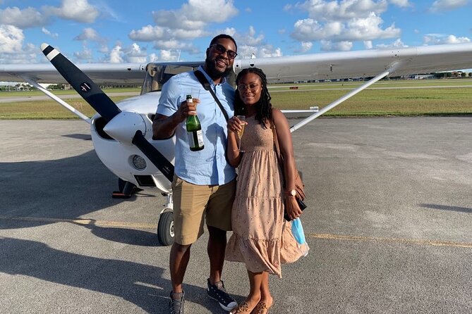 Private 60 Minute Romantic Excursion Air Tour with Champagne - Fisher Island and Key Biscayne from the air