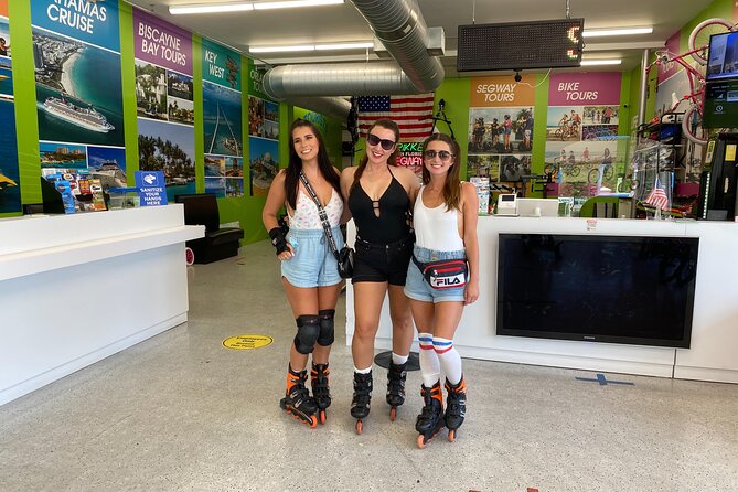 Rollerblade Rental South Beach - Along the Beachwalk and beside Lummus Park