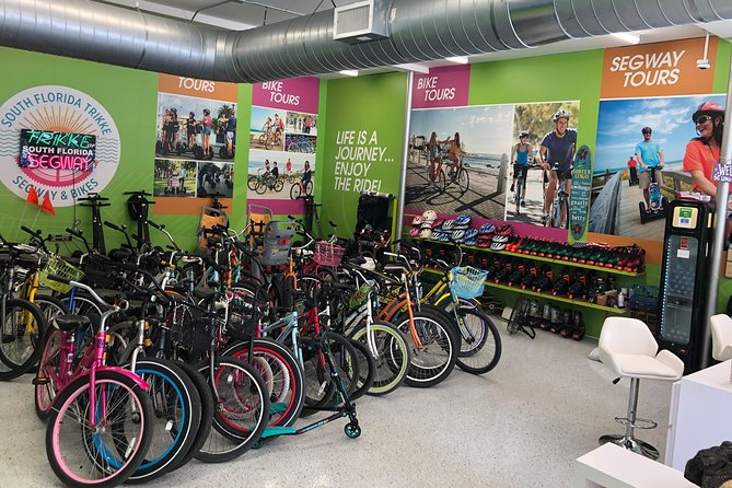 South Beach Bicycle Rental - Picking up your cruiser at 1401 Washington Avenue