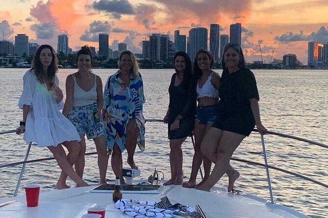 Sunset and Night Cruise of the Miami Bay Skyline on a Yacht - Kaseya Arena and the city’s waterfront landmarks