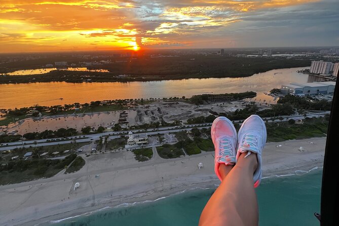 Sunset Helicopter Tour-Miami Iconic Coast and City Views - Leaving Fort Lauderdale over the coast