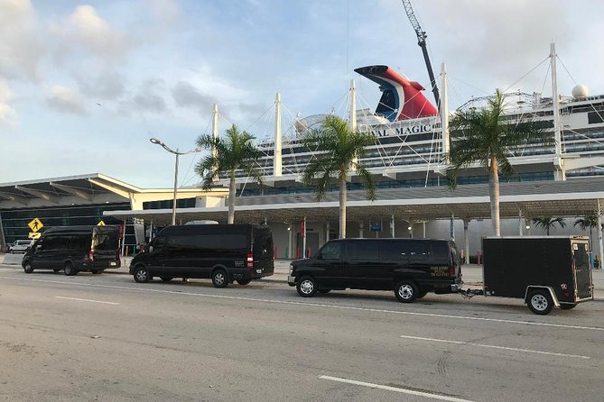 Van Ft Lauderdale Airport or Hotel To Port of Miami or Hotel - Booking details you should get right