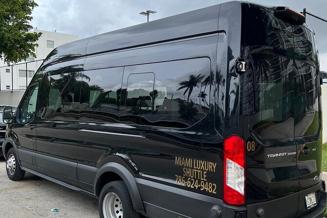 VAN Mia Airport or Hotels to Miami Port or Hotels Up to 14pax - Key points to know before booking