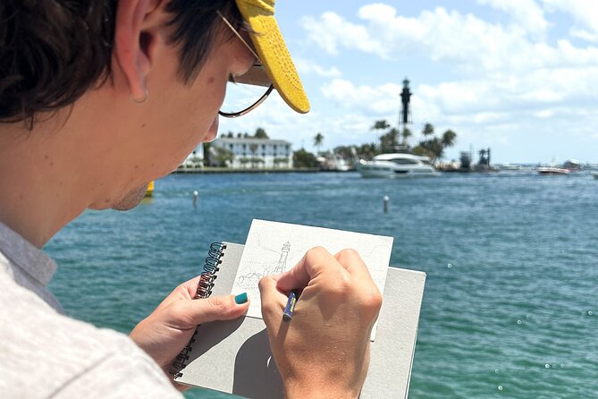 Watercolor Postcard Painting with a Local Artist - Why This Watercolor Class Works for a Fort Lauderdale Day