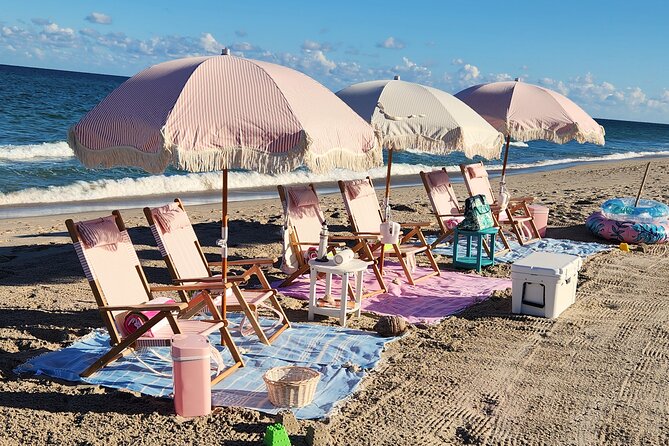 West Palm Beach Day: Umbrella, Chairs, Yeti, JBL Speaker, Towels+ - Is $195 a fair price for two people?
