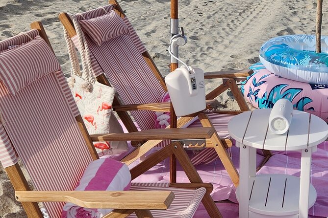 West Palm Beach Day: Umbrella, Chairs, Yeti, JBL Speaker, Towels+ - Who will get the most from this beach setup?