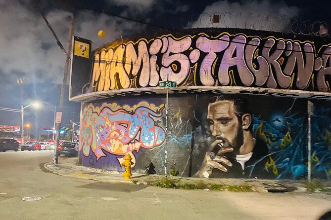 Wynwood Graffiti Golf Cart Tour After Dark - The Museum of Graffiti from the outside